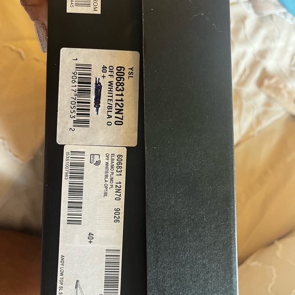 Saint Laurent Andy Low Top SL Sneakers Off White - Picture 2 of 6